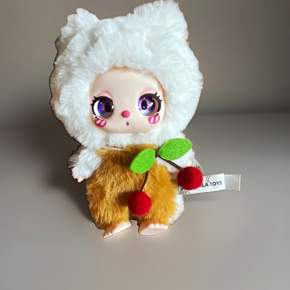 LULU Cat Plush Keychain w/ Cherries Christmas birthday gift